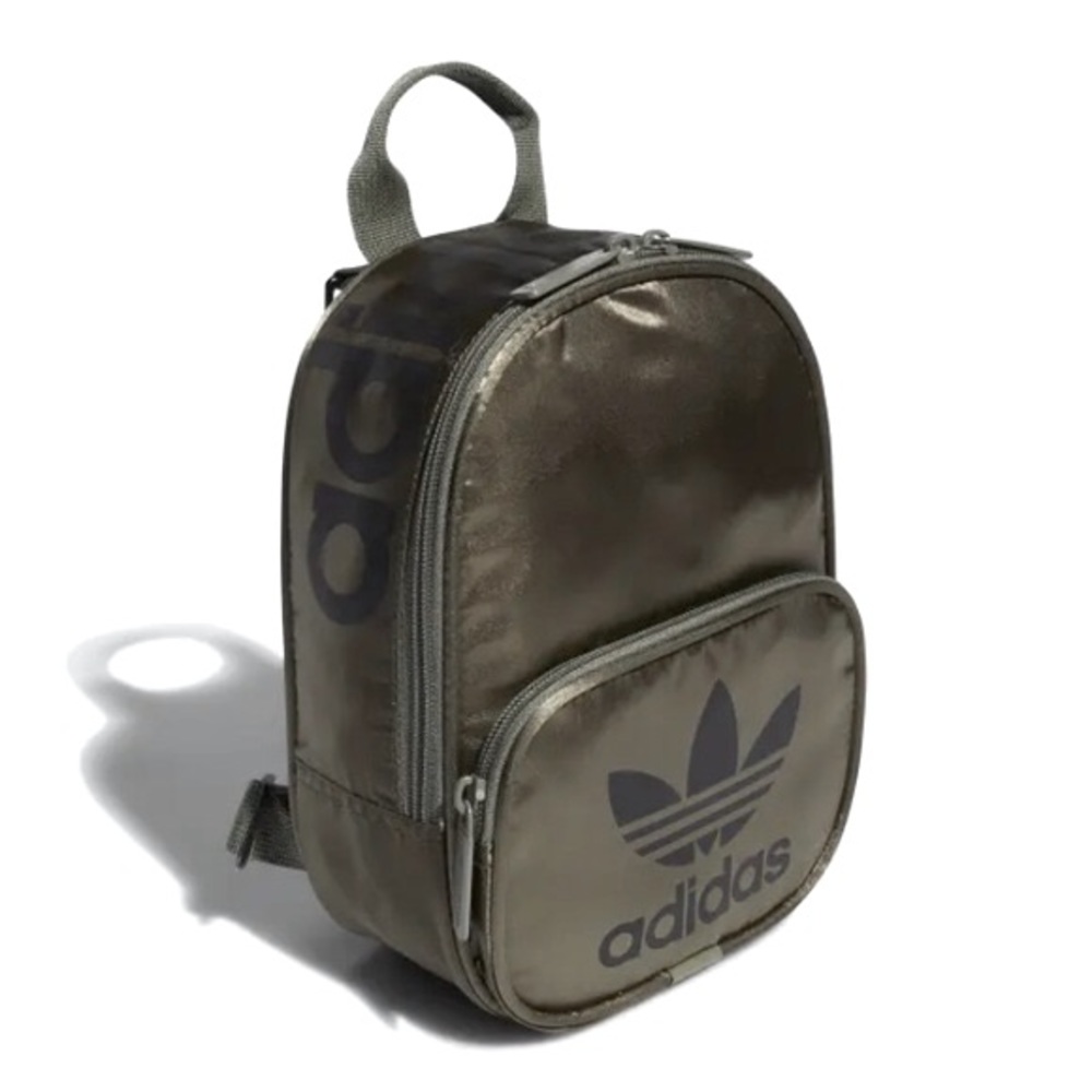 ADIDAS Green Satin Mini Backpack